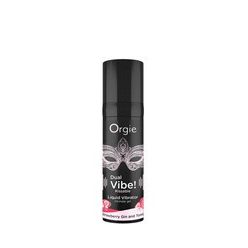   Orgie Dual Vibe - unisex folyékony vibrátor - Eper - Gin Tonic (15ml)