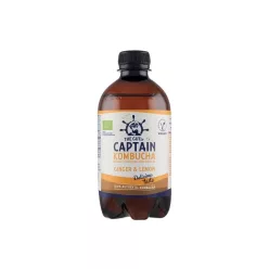   Captain bio kombucha élőflórás ital gyömbér-citrom 400 ml