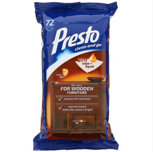Presto bútorápoló törlőkendő 72 db