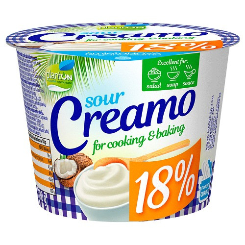 Planton sour creamo 18% kókuszos krém 180 g