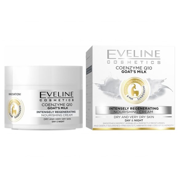 Eveline nature line coenzyme q10+kecsketejes intenzív regeneráló arckrém 50 ml