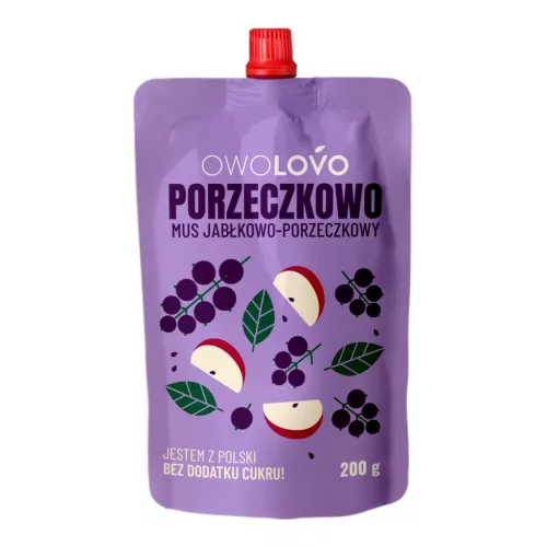 Owolovo gyümölcspüré alma-fekete ribizli 200 g