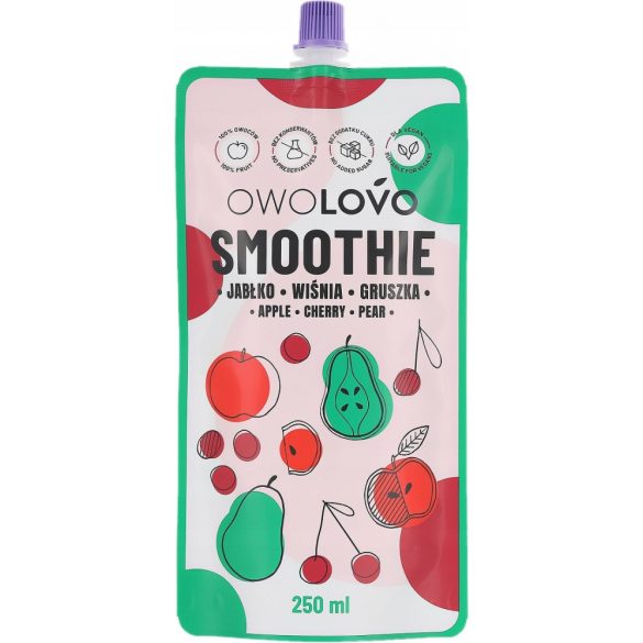 Owolovo smoothie alma-meggy-körte 250 ml