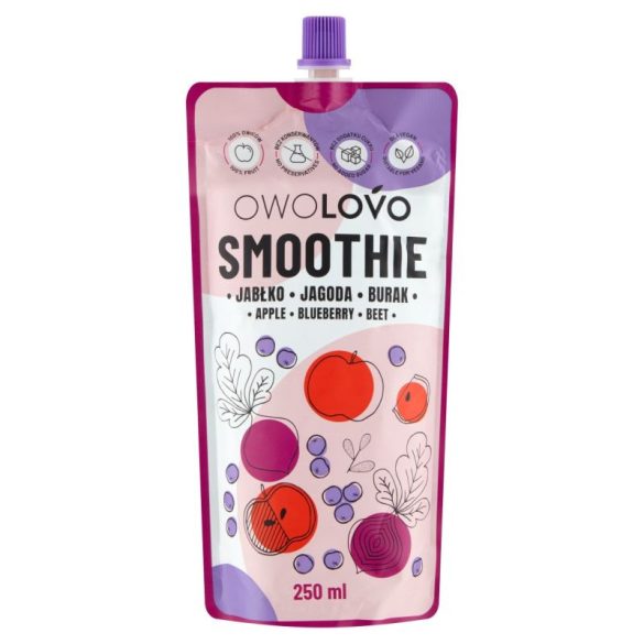 Owolovo smoothie alma-kékáfonya-cékla 250 ml