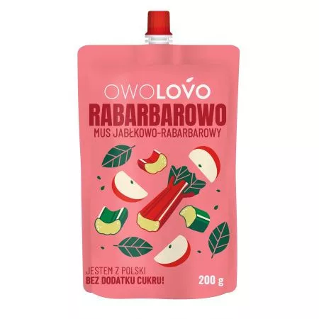 Owolovo gyümölcspüré alma-rebarbara 200 g