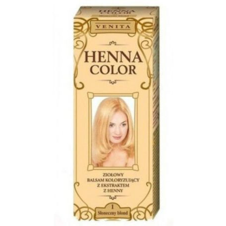 Henna Color szinező hajbalzsam nr 1 napszőke 75 ml