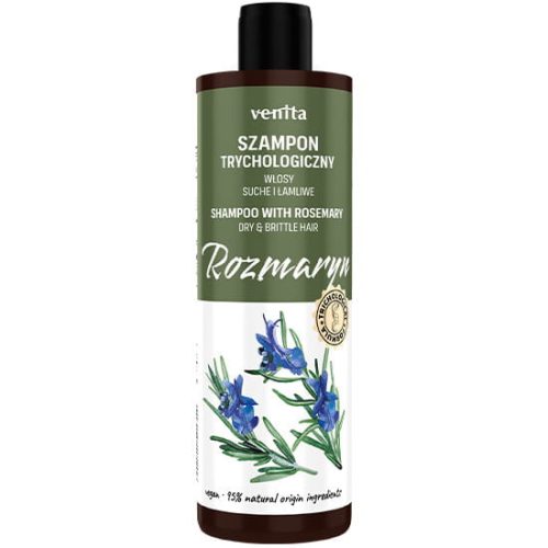 Venita trichológiás hajgyógyászati sampon rozmaring kivonattal száraz és töredezett hajra 300 ml