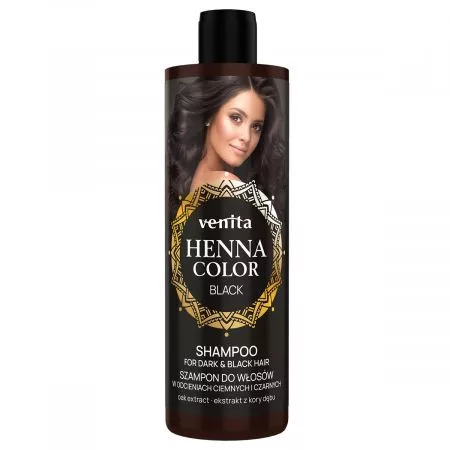 Henna Color hajsampon fekete árnyalatú hajra 250 ml