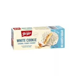   Bergen white cookie fehércsoki bevonatos kókuszos keksz hozzáadott cukor nélkül 100 g