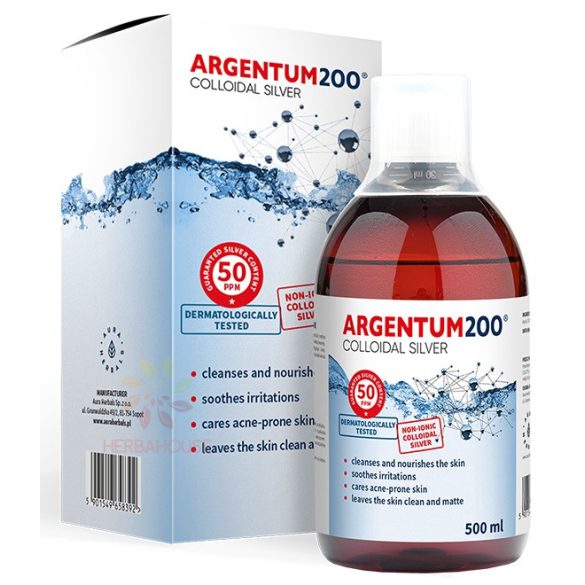 Argentum2000 ezüstkolloid 50ppm 500 ml