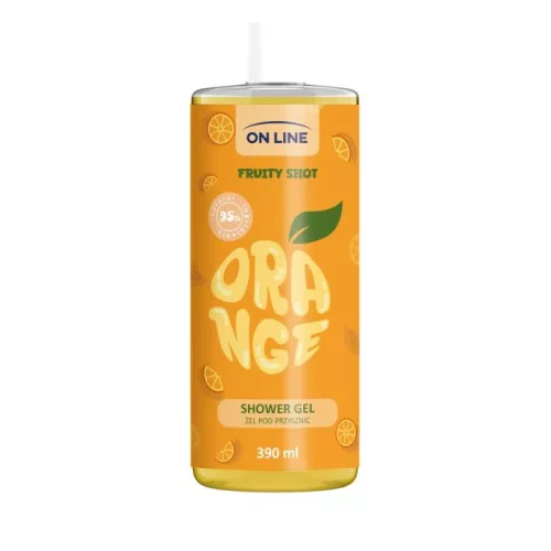 On Line tusfürdő fruity shot narancs 390 ml
