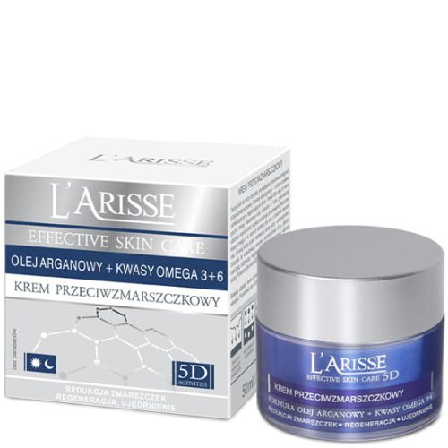 Ava larisse bőrfeszesítő és ráncfeltöltő hatású arckrém 65+ argán olaj és omega 3+6 olaj 50 ml