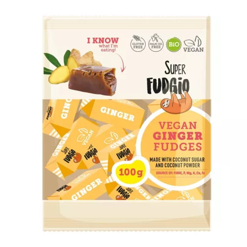 Super fudgio bio vegán karamella gyömbéres 100 g