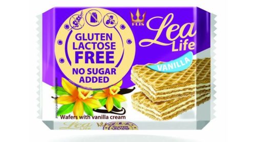 Lea life vaníliás ostyaszelet hozzáadott cukor-, glutén-, laktóz nélkül 95 g