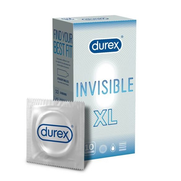 Durex Invisible XL - extra nagy óvszer (10db)