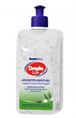 Bradolife kézfertőtlenítő gél aloe vera 500 ml