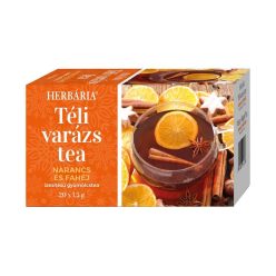   HERBÁRIA TÉLI VARÁZS TEA - NARANCS ÉS FAHÉJ ÍZESÍTÉSŰ 20DB