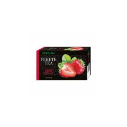 Herbária fekete tea eper ízű 20db