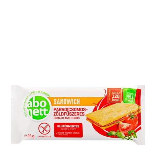 Abonett sandwich paradicsomos-zöldfűszeres gluténmentes 26 g