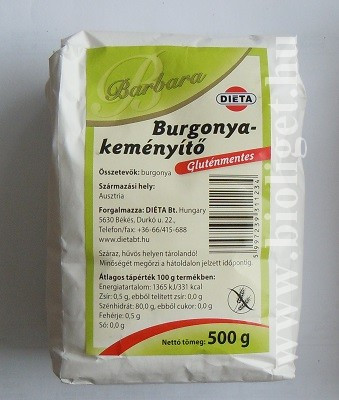 Barbara gluténmentes burgonyakeményítő 500 g