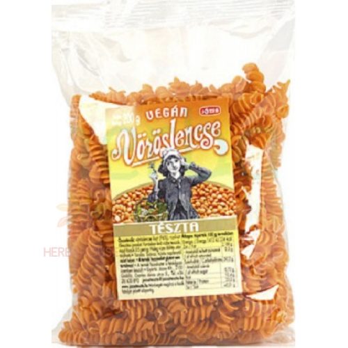 Vegán Józsa Tészta Vöröslencse Orsó 200G