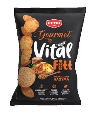 Detki Gourmet Vital Fitt Teljes Kiőrlésű Kréker Karamellizált Hagymás Hcn 100G