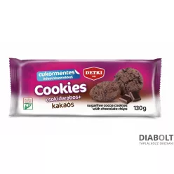 DETKI CUKORMENTES COOKIES KAKAÓS KEKSZ 130 g