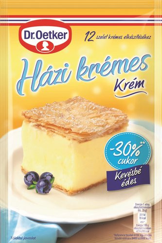 DR.OETKER HÁZI KRÉMES KRÉM -30%CUKOR