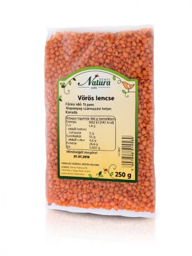 Natura vöröslencse 250 g