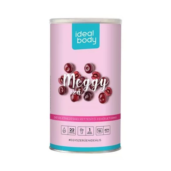 IdealBody fogyókúrás italpor meggy ízű 525 g (Turbó Diéta)