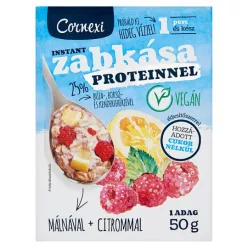   Cornexi vörösáfonyás-meggyes protein zabkása édesítőszerrel, vegán 50g