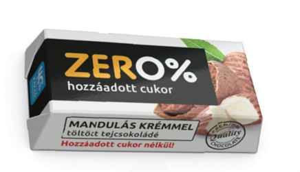 Szerencsi zero mandula ízű krémmel töltött tejcsokoládé édesítőszerrel 21 g