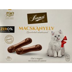 Szerencsi zero macskanyelv maltitos tejcsokoládé 100 g