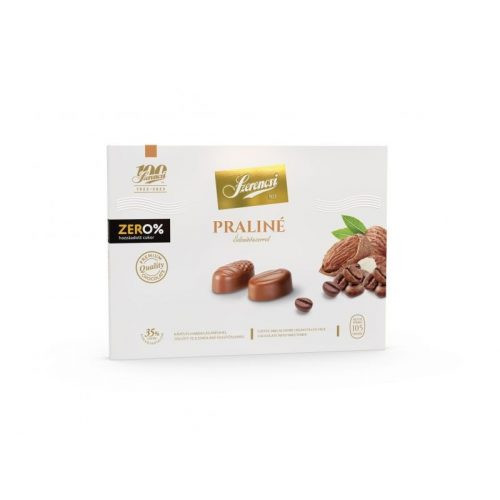 Szerencsi zero praliné mandula és kávékrémmel töltött maltitos tejcsokoládé 105 g