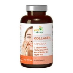   Viva natura kollagén étrend-kiegészítő kapszula hialuronsavval, c-vitaminnal, kovafölddel és msm-mel 100 db