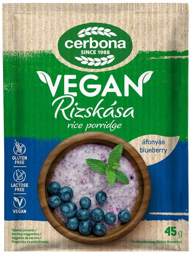 Cerbona vegán rizskása áfonya 45 g