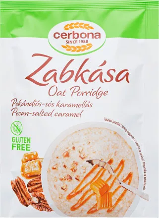 Cerbona gluténmentes zabkása pekándiós-sós karamellás 50 g