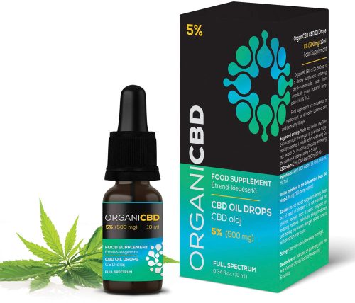 OrganiCBD cbd olaj 5% 500mg 10 ml