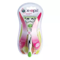 X-Epil 4 pengés cserélhető fejes női borotva