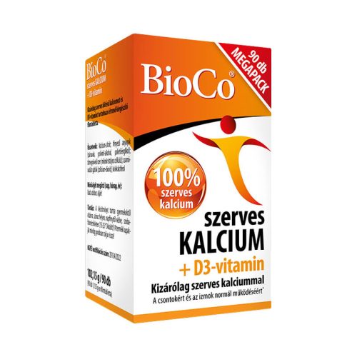 BIOCO SZERVES KALCIUM+D3 VIT. TABL.90DB