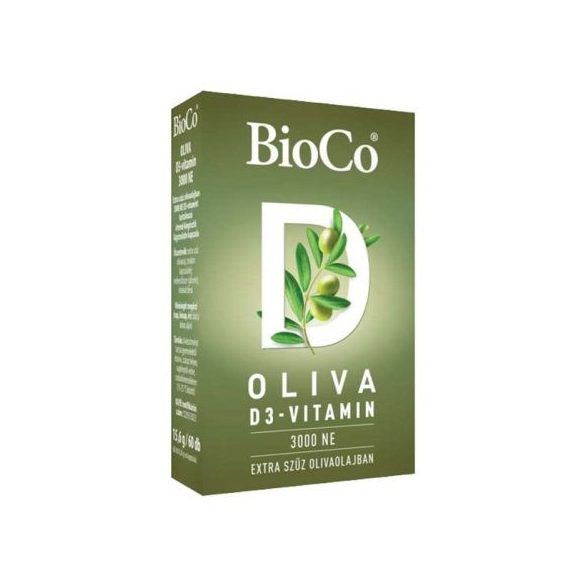 BioCo OLIVA D3-vitamin 3000 NE (lágyzselatin kapszula) 60db