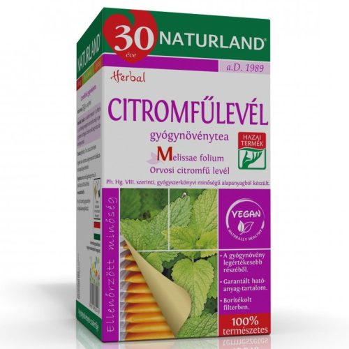 Naturland citromfűlevél tea 25x1g 25 g