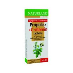 Naturland propolisz+c-vitamin tabletta 20 db