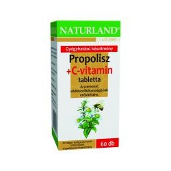 Naturland propolisz+c-vitamin tabletta 60 db