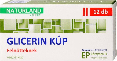Naturland glicerin kúp felnőtteknek 2500mg 12 db