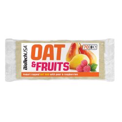 Biotech oat&fruits zabszelet joghurtos körte-málna 70 g