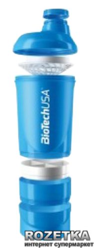 BiotechUSA Keverőpalack Biotech Wave+ kék 600ml(+200ml+150ml)