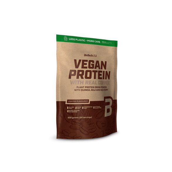 Biotech vegan protein kávé ízű fehérje italpor 500 g