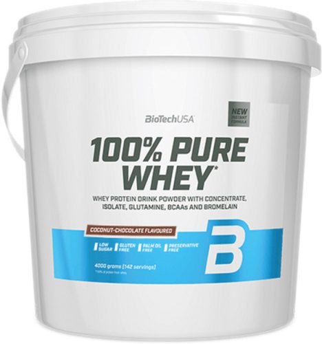 BiotechUSA 100% Pure Whey 4000g kókusz-csokoládé