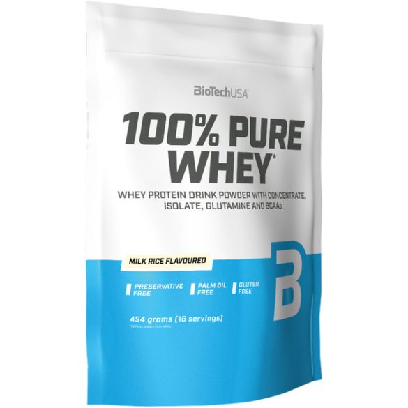 Biotech 100% Pure Whey protein tejberizs 454g